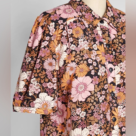 ModCloth x Princess Highway Floral Harvest Blouse - Picture 3 of 6